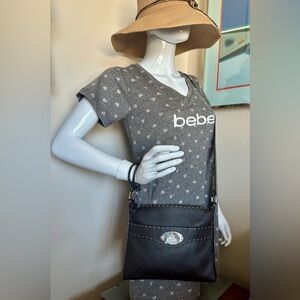 Fendi Selleria Leather Crossbody Bag (Dark Brown)